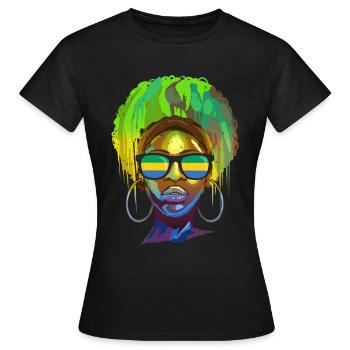 Gabon - Women's T-Shirt - black - Front - AI Model Female 172 dark (172cm)