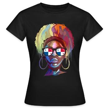 Panama - Frauen T-Shirt - Schwarz - Vorne - AI Model Female 172 dark (172cm)