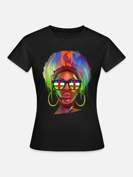 Zentralafrikanische Republik - Frauen T-Shirt - Schwarz
