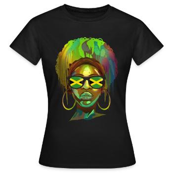 Jamaica - Women's T-Shirt - black - Front - AI Model Female 172 dark (172cm)
