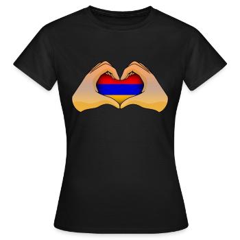 Armenia - Women's T-Shirt - black - Front - AI Model Female 172 dark (172cm)