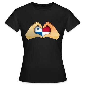Panama - Frauen T-Shirt - Schwarz - Vorne - AI Model Female 172 dark (172cm)