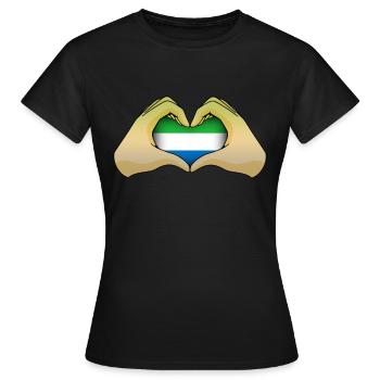 Sierra Leone - Women's T-Shirt - black - Front - AI Model Female 172 dark (172cm)