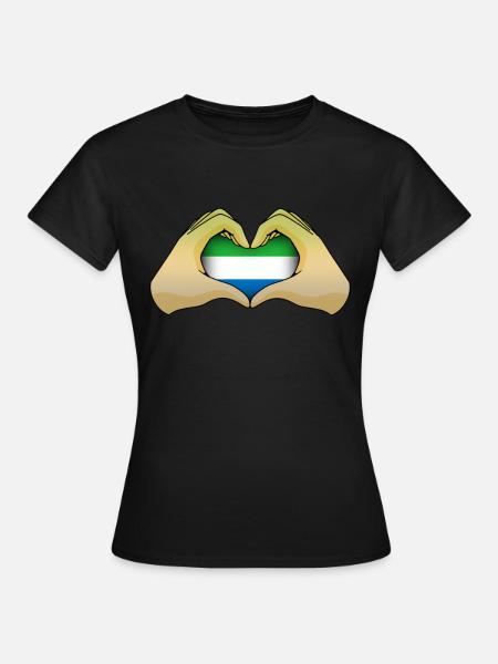 Sierra Leone - Frauen T-Shirt - Schwarz