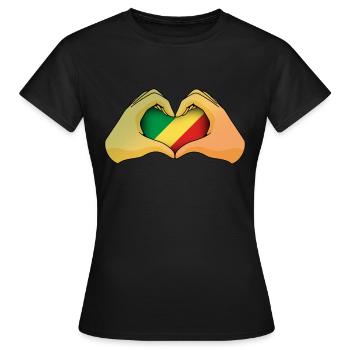 Kongo Republik - Frauen T-Shirt - Schwarz - Vorne - AI Model Female 172 dark (172cm)