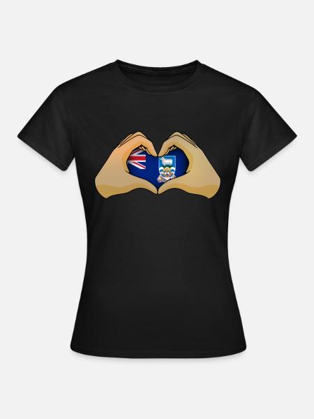 Falklandinseln - Frauen T-Shirt - Schwarz