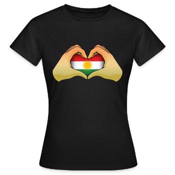 Kurdistan - Women's T-Shirt - black - Front - AI Model Female 172 dark (172cm)