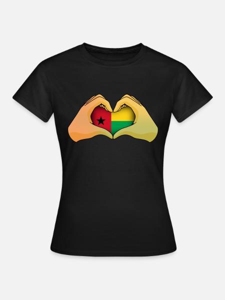 Guinea-Bissau - Frauen T-Shirt - Schwarz