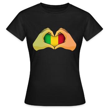Mali - Frauen T-Shirt - Schwarz - Vorne - AI Model Female 172 dark (172cm)