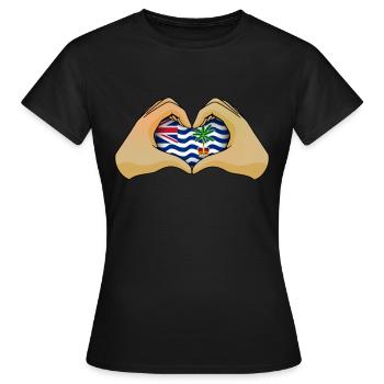 British Indian Ocean Territory - Women's T-Shirt - black - Front - AI Model Female 172 dark (172cm)