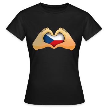 Czech Republic - Women's T-Shirt - black - Front - AI Model Female 172 dark (172cm)