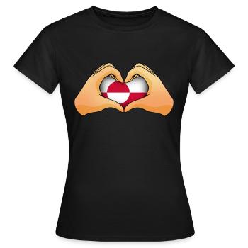 Greenland - Women's T-Shirt - black - Front - AI Model Female 172 dark (172cm)