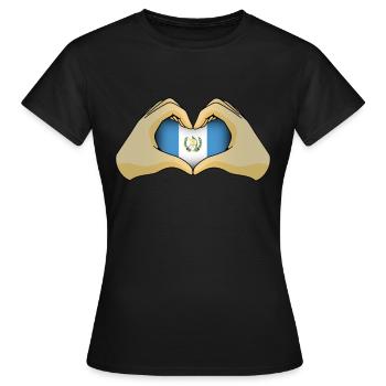 Guatemala - Frauen T-Shirt - Schwarz - Vorne - AI Model Female 172 dark (172cm)