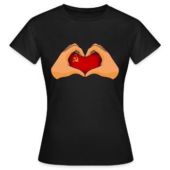 Soviet Union - Women's T-Shirt - black - Front - AI Model Female 172 dark (172cm)
