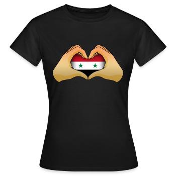 Syria - Women's T-Shirt - black - Front - AI Model Female 172 dark (172cm)