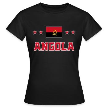 Angola - T-shirt Femme - noir - Devant - AI Model Female 172 dark (172cm)