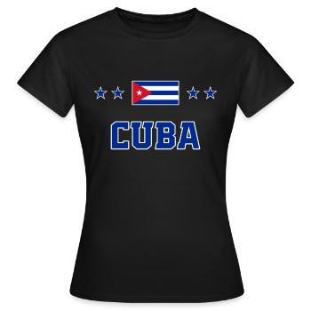 Cuba - T-shirt Femme - noir - Devant - AI Model Female 172 dark (172cm)
