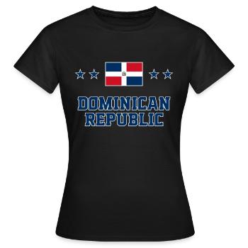 République dominicaine - T-shirt Femme - noir - Devant - AI Model Female 172 dark (172cm)