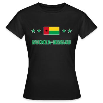 Guinée-Bissau - T-shirt Femme - noir - Devant - AI Model Female 172 dark (172cm)