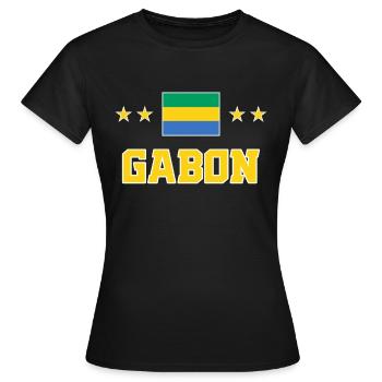 Gabon - Women's T-Shirt - black - Front - AI Model Female 172 dark (172cm)