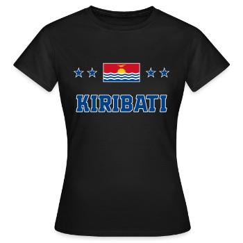 Kiribati - Frauen T-Shirt - Schwarz - Vorne - AI Model Female 172 dark (172cm)