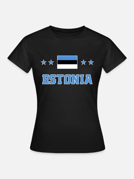 Estland - Frauen T-Shirt - Schwarz