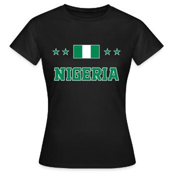 Nigéria - T-shirt Femme - noir - Devant - AI Model Female 172 dark (172cm)