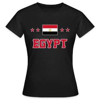 Ägypten - Frauen T-Shirt - Schwarz - Vorne - AI Model Female 172 dark (172cm)