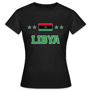 Libya - Women's T-Shirt - black - Front - AI Model Female 172 dark (172cm)