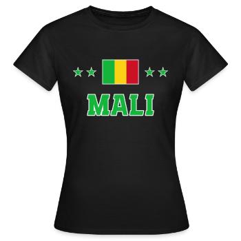 Mali - Frauen T-Shirt - Schwarz - Vorne - AI Model Female 172 dark (172cm)