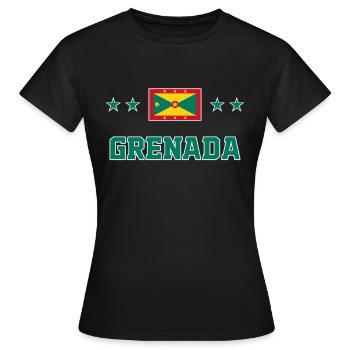 Grenada - Frauen T-Shirt - Schwarz - Vorne - AI Model Female 172 dark (172cm)