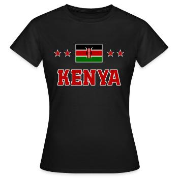 Kenya - T-shirt Femme - noir - Devant - AI Model Female 172 dark (172cm)