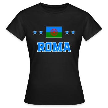 Roma - Women's T-Shirt - black - Front - AI Model Female 172 dark (172cm)