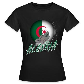 Algerien - Frauen T-Shirt - Schwarz - Vorne - AI Model Female 172 dark (172cm)