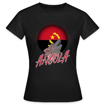Angola - T-shirt Femme - noir - Devant - AI Model Female 172 dark (172cm)