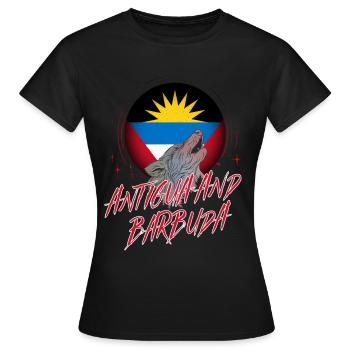 Antigua and Barbuda - Women's T-Shirt - black - Front - AI Model Female 172 dark (172cm)