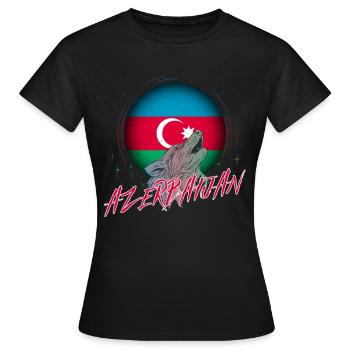 Azerbaïdjan - T-shirt Femme - noir - Devant - AI Model Female 172 dark (172cm)