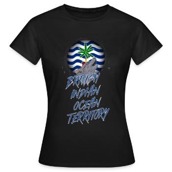 British Indian Ocean Territory - Women's T-Shirt - black - Front - AI Model Female 172 dark (172cm)