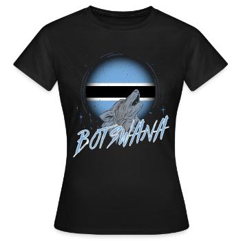 Botswana - Frauen T-Shirt - Schwarz - Vorne - AI Model Female 172 dark (172cm)