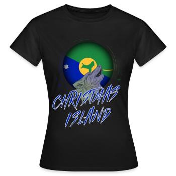 Weihnachtsinsel - Frauen T-Shirt - Schwarz - Vorne - AI Model Female 172 dark (172cm)