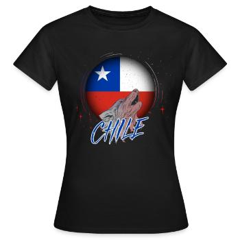 Chile - Frauen T-Shirt - Schwarz - Vorne - AI Model Female 172 dark (172cm)
