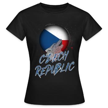 Czech Republic - Women's T-Shirt - black - Front - AI Model Female 172 dark (172cm)