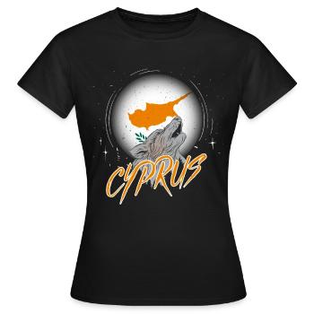 Zypern - Frauen T-Shirt - Schwarz - Vorne - AI Model Female 172 dark (172cm)