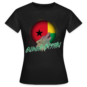 Guinée-Bissau - T-shirt Femme - noir - Devant - AI Model Female 172 dark (172cm)