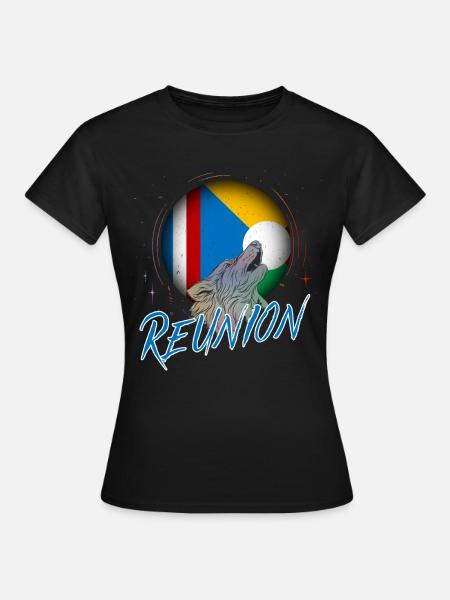 Réunion - Frauen T-Shirt - Schwarz