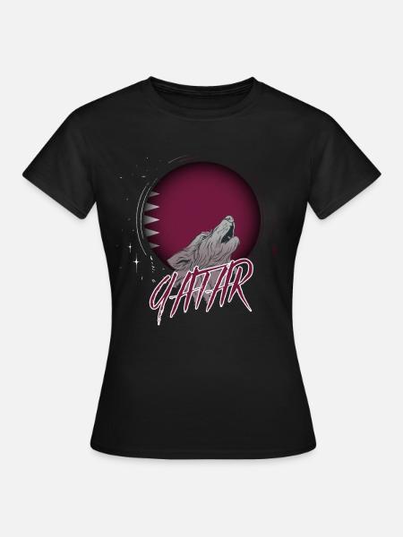 Katar - Frauen T-Shirt - Schwarz