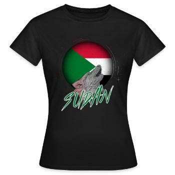 Sudan - Frauen T-Shirt - Schwarz - Vorne - AI Model Female 172 dark (172cm)
