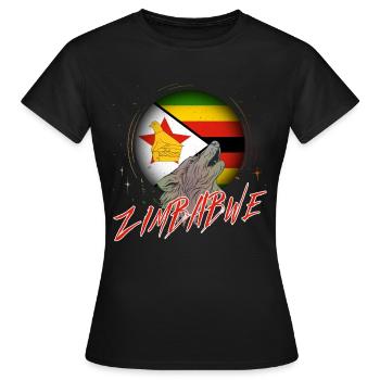Zimbabwe - T-shirt Femme - noir - Devant - AI Model Female 172 dark (172cm)