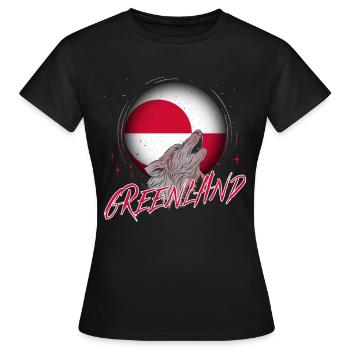 Greenland - Women's T-Shirt - black - Front - AI Model Female 172 dark (172cm)