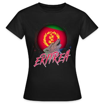 Eritrea - Frauen T-Shirt - Schwarz - Vorne - AI Model Female 172 dark (172cm)